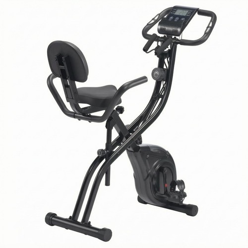 Folding exercise bike - exercise,