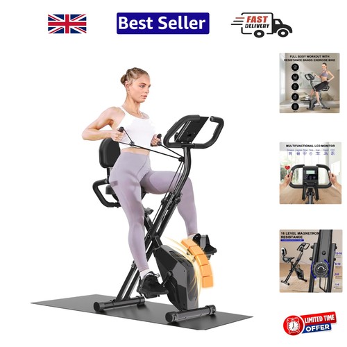 Foldable exercise bike - 4-in-1,